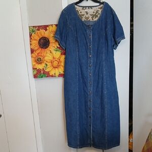 Tommy Hilfiger Blue Denim Midi Dress